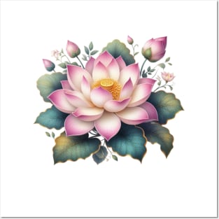 American Lotus Flower lover Posters and Art